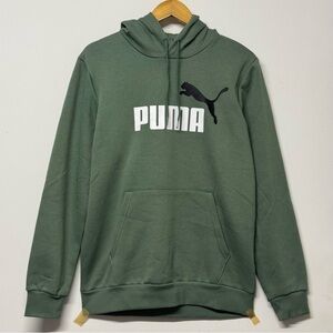 NEW Puma Essential Big Logo Hoodie Eucalyptus Green